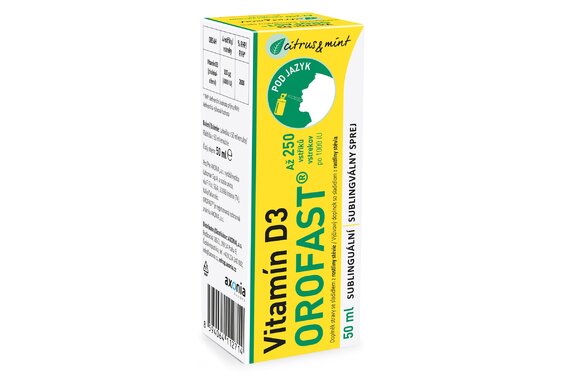 VITAMIN D3 OROFAST sublingválny sprej