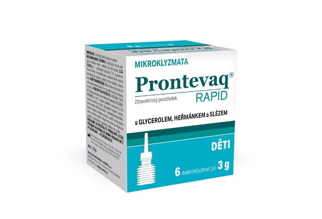PRONTEVAQ RAPID 6x3 g (mikroklystíry) - DETI