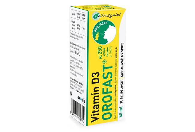 Vitamín D3 OROFAST sublingválny sprej 50 ml